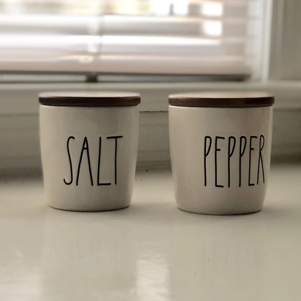 Rae Dunn Salt and Pepper container.